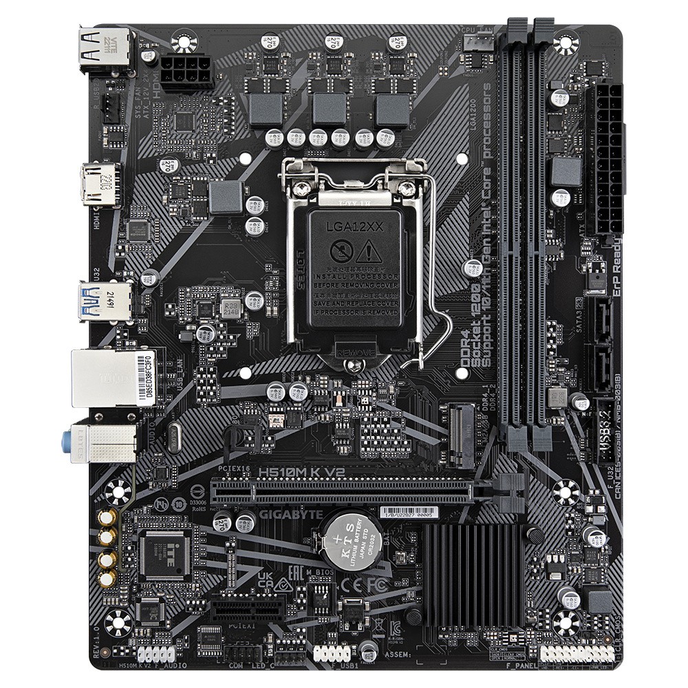gigabyte h510m k v2 motherboard intel lga1200